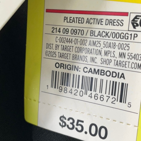 All In Motion - Women's Pleated Active Dress Size M - Picture 9 of 15